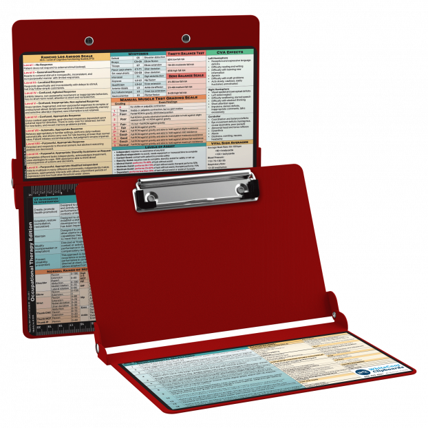 WhiteCoat Clipboard® - Red Occupational Therapy Edition